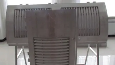 High-speed train components including side skirts, grilles, and handrails