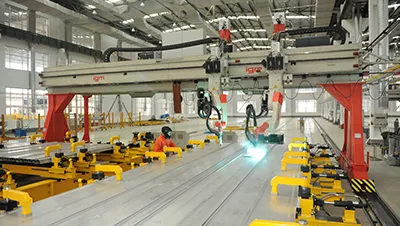 IGM automated welding robots are used for large component welding and friction stir welding