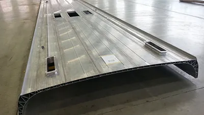 High-speed train roof assemblies